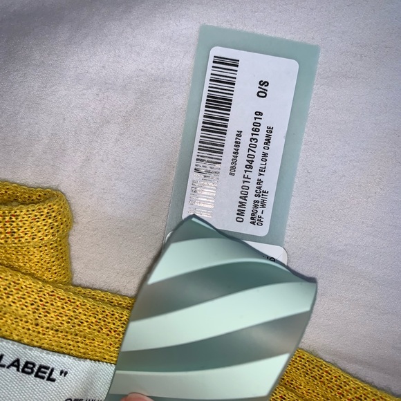 Off white arrow intarsia logo scarf - Picture 8 of 8